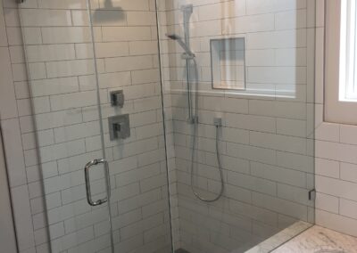 Frameless Shower Enclosure Example with two sides