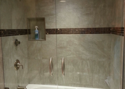 Frameless Shower Enclosure Example with single panel