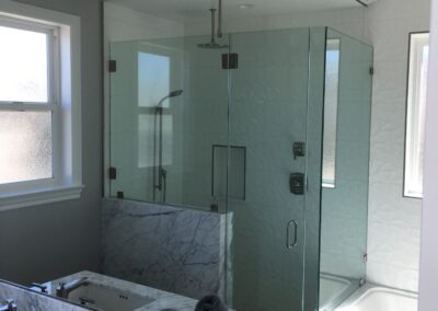 Frameless Shower Enclosure Example with two panels