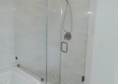 Frameless Shower Enclosure Example with two panels